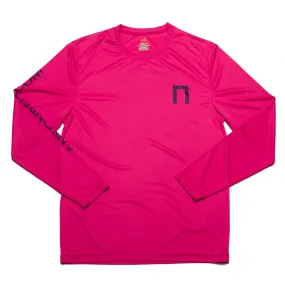 Pink Anson Belt Performance Long Sleeve Tee w/ Hanes Sport™ Men's FreshIQ™ Cool DRI® technology