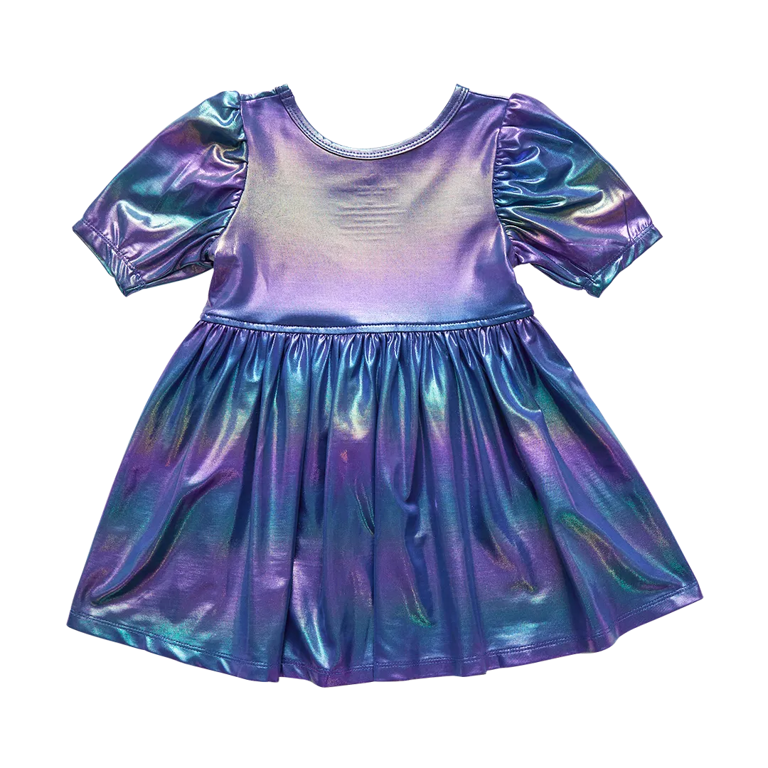 Pink Chicken Laurie Dress - Iridescent Blue