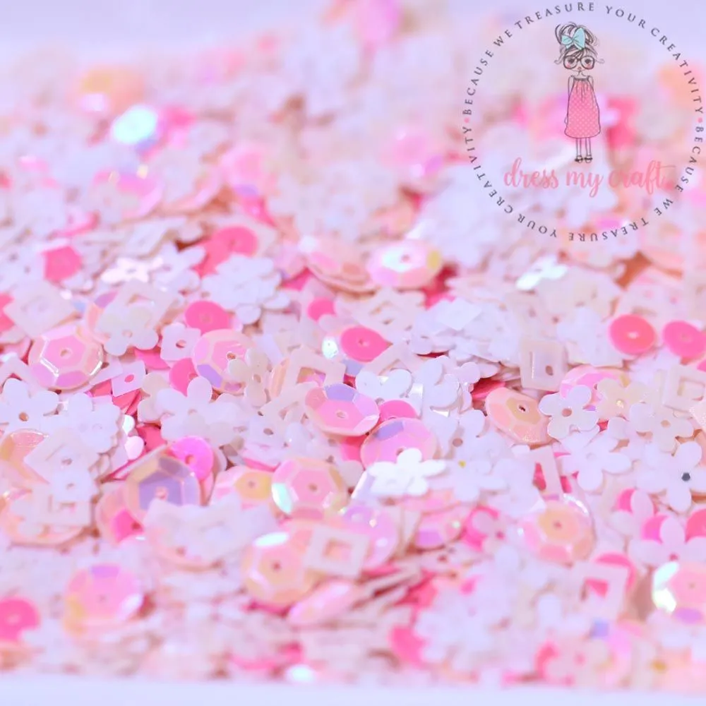 Pink Pastel Sequins - 25gm