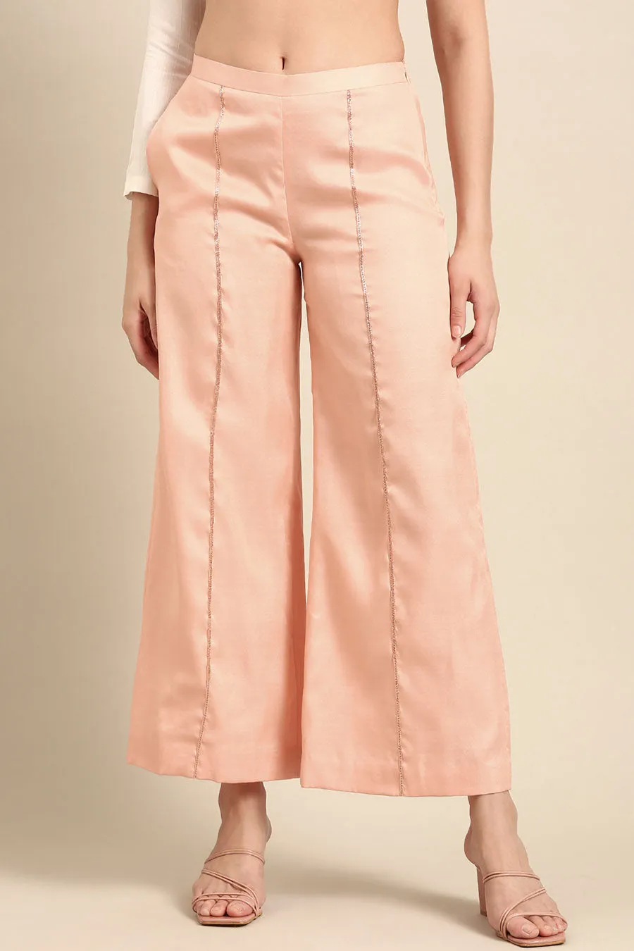 Pink Tunic & Wide-Leg Pant Co-Ord Set