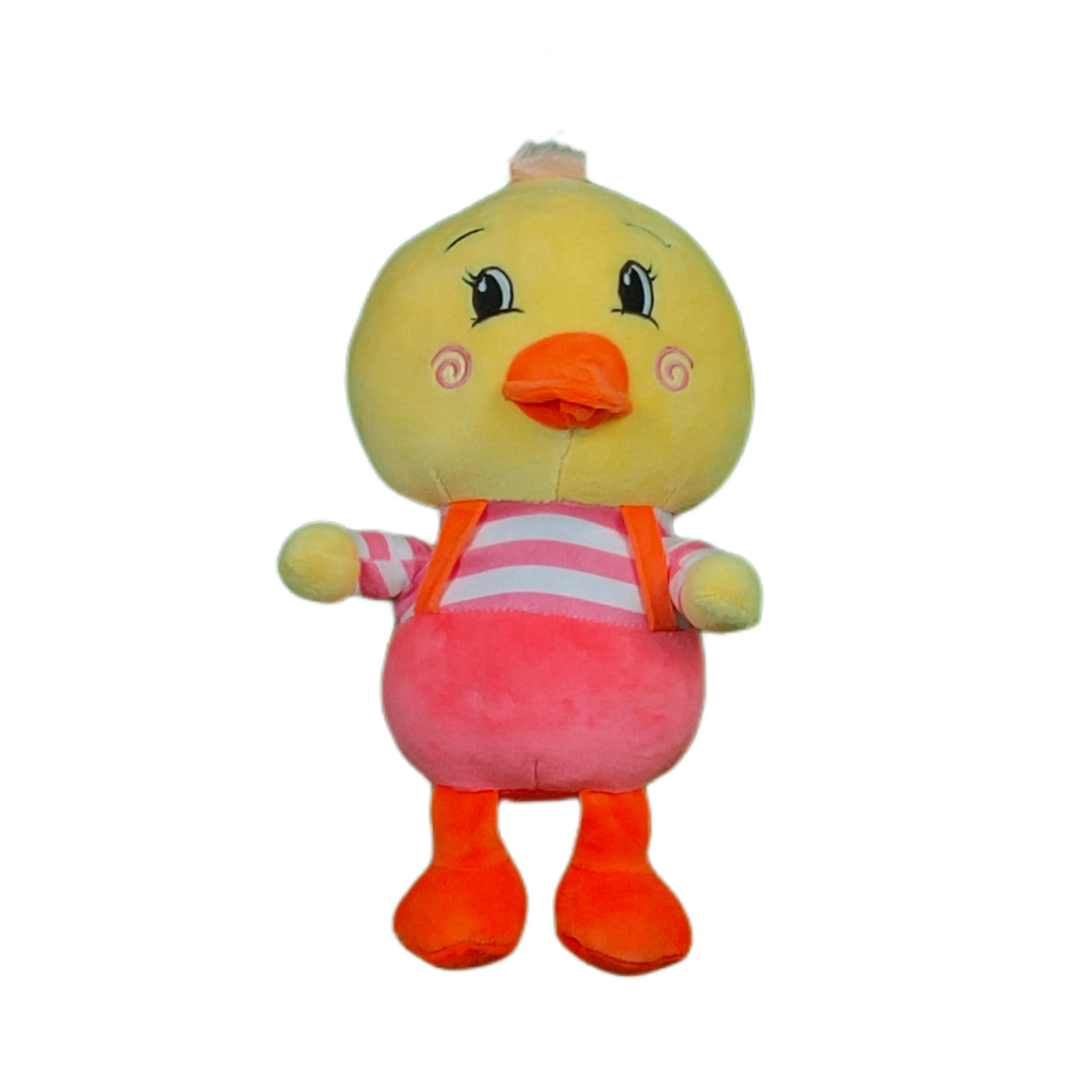 Play Hour Duckie The Duck Plush Soft Toy with Pink Dress for Ages 3 Years and Up, 25cm