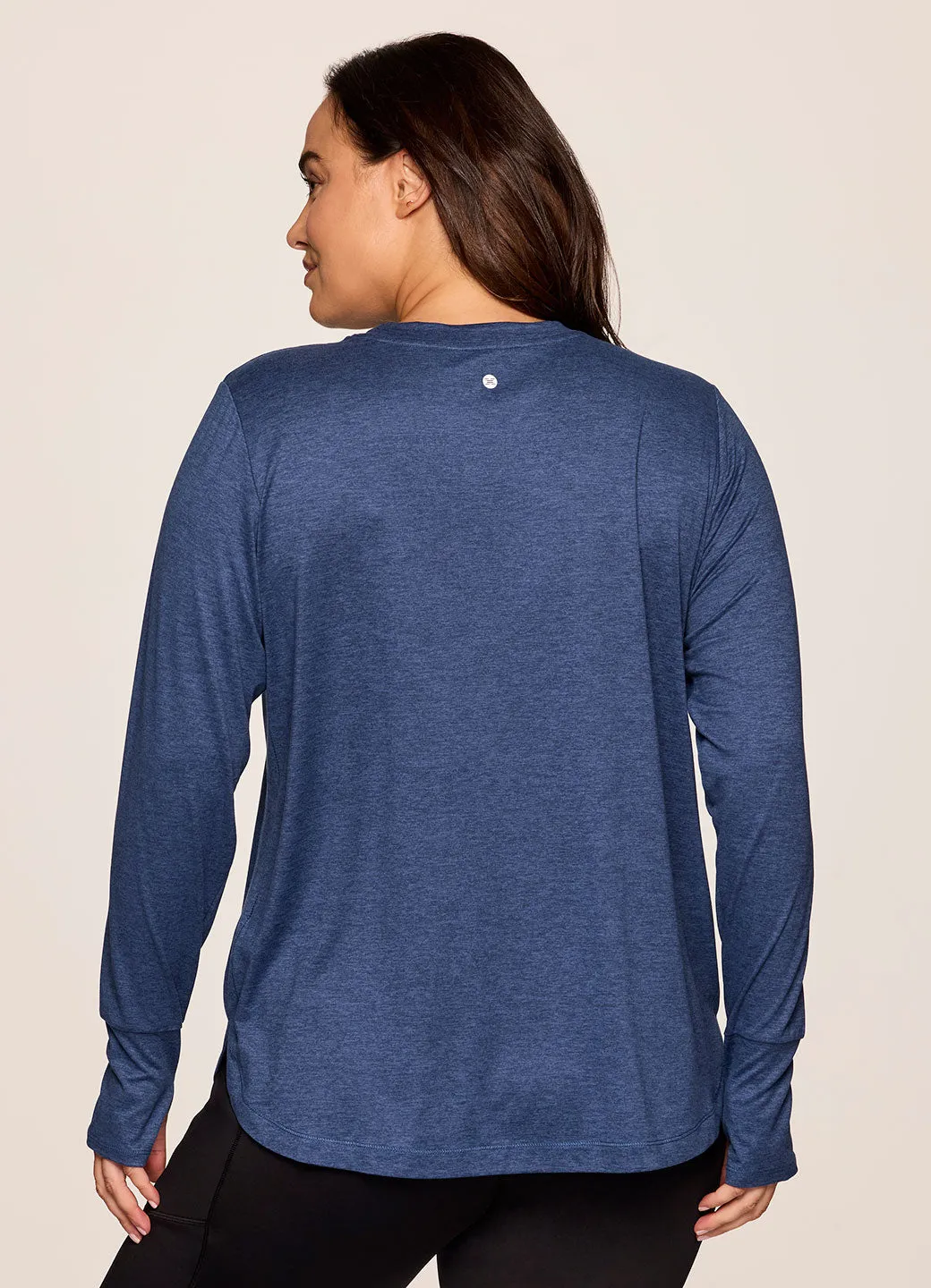 Plus Studio Practice Long Sleeve Tunic Tee