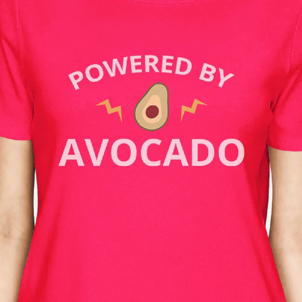 Powered By Avocado Hot Pink Unique Design Top Cute Gifts For Her