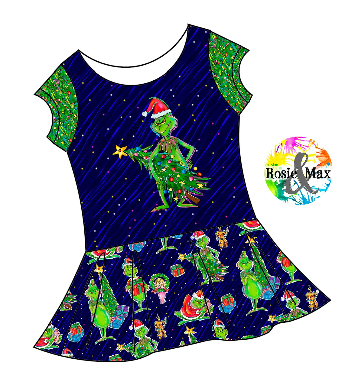 PREORDER - Who-Ville - Tree -Isla Tunic-w/PANEL