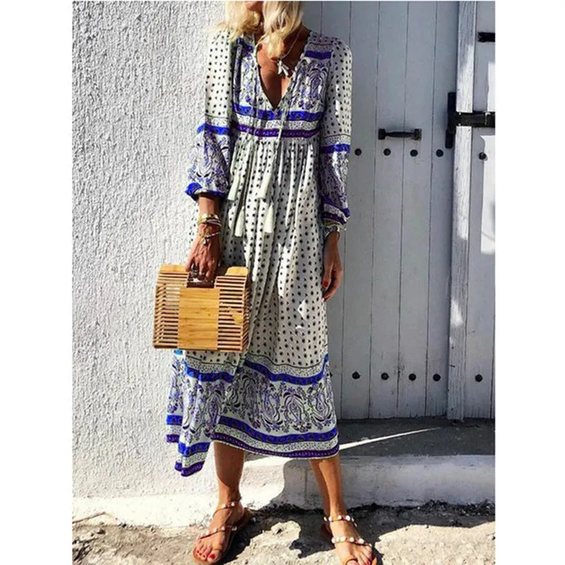 print maxi dress