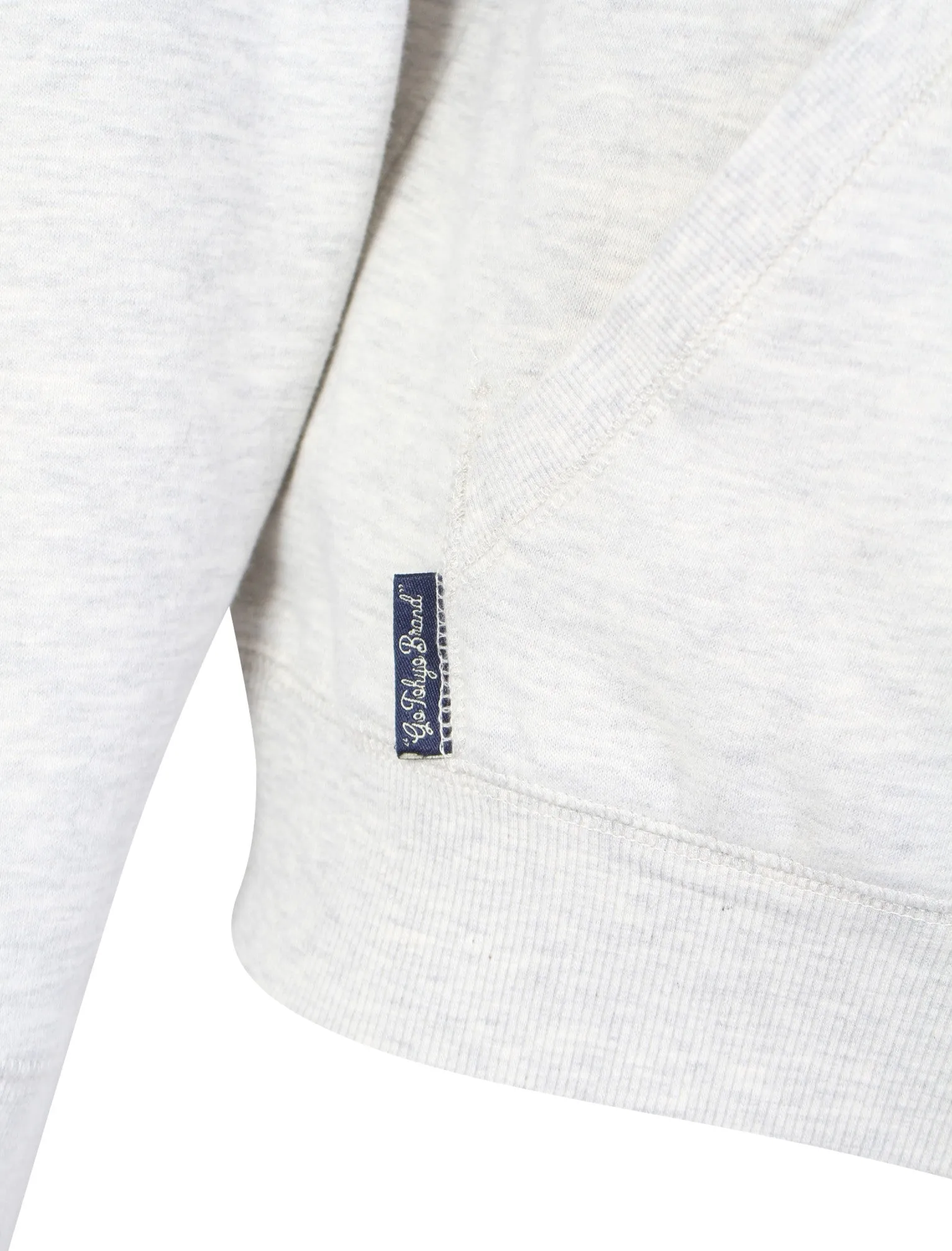 Printed pullover hoodie in oatgrey marl - Tokyo Laundry