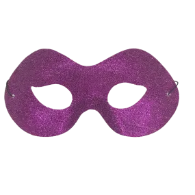 Purple Glitter Mask with Elastic Band (Each)