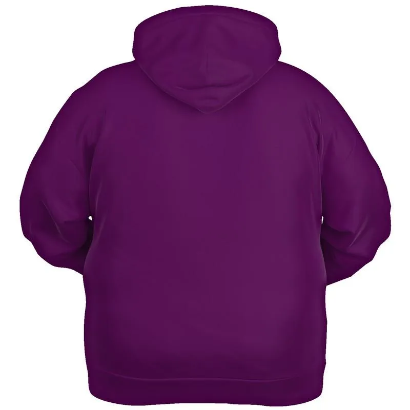 Purple Pullover Hoodie | Unisex | with PLUS sizes | Medium Dark Pure Purple | C50M100Y0K60