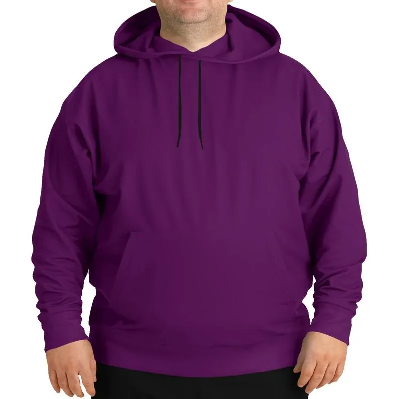 Purple Pullover Hoodie | Unisex | with PLUS sizes | Medium Dark Pure Purple | C50M100Y0K60