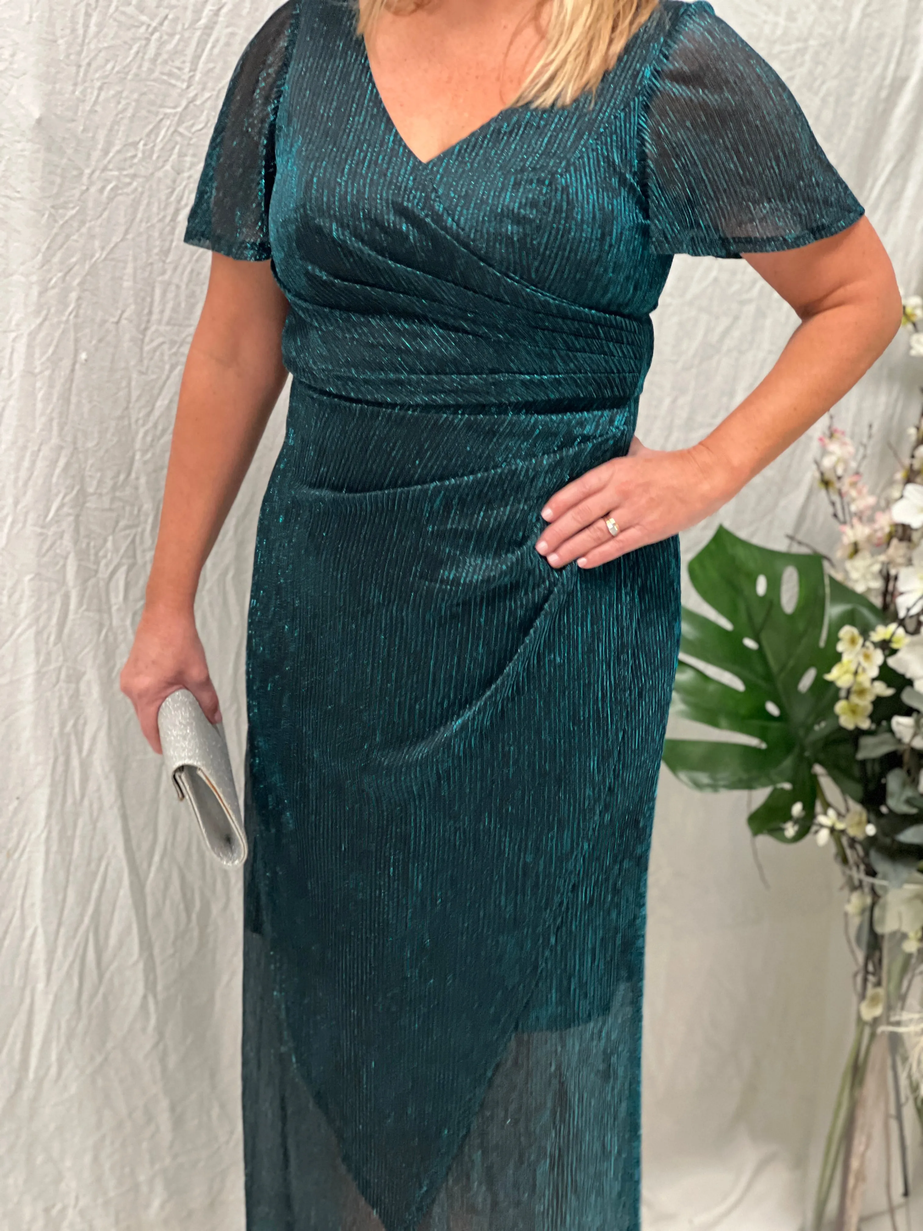 Quest Teal Shimmer Gown