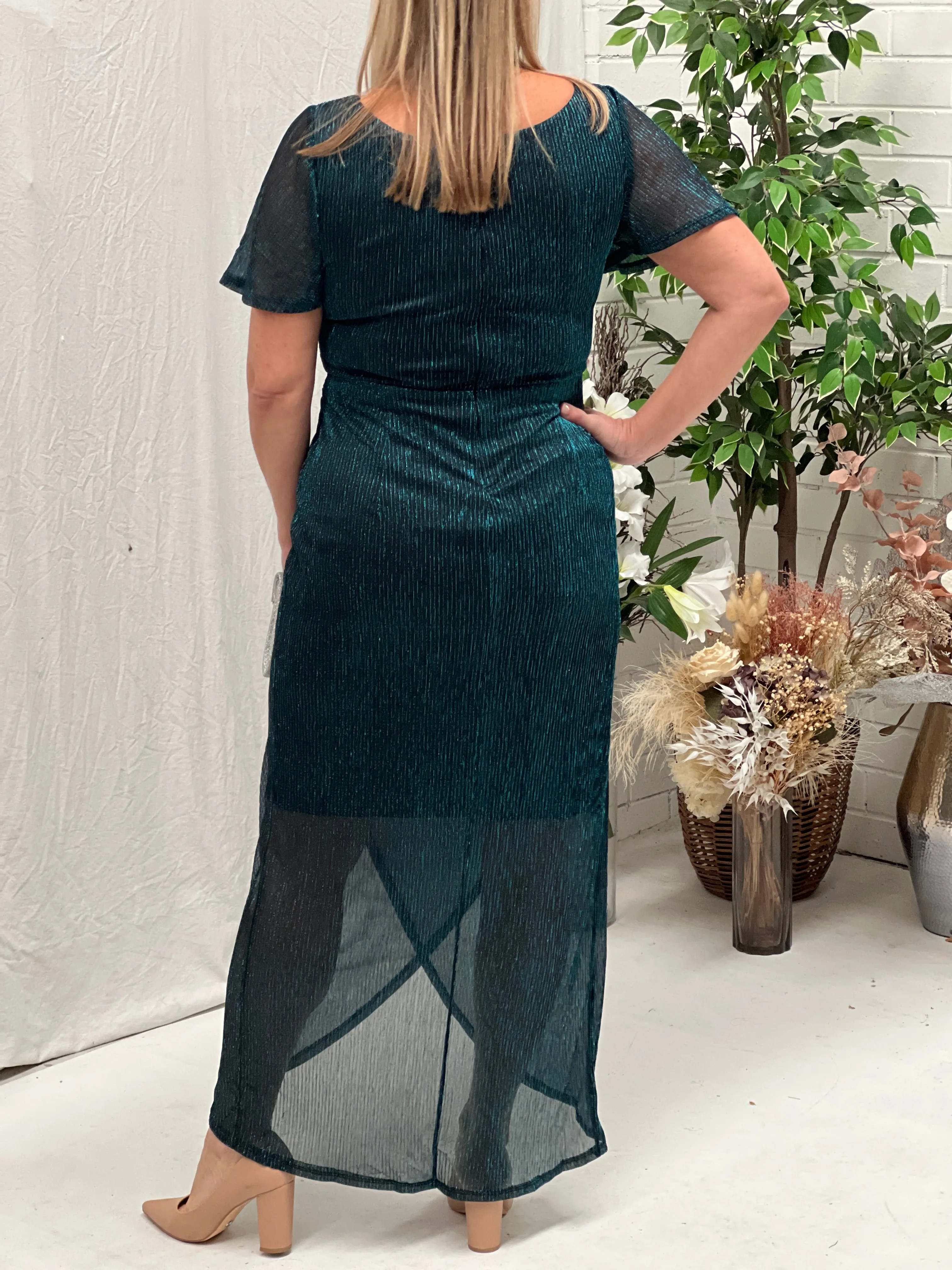 Quest Teal Shimmer Gown