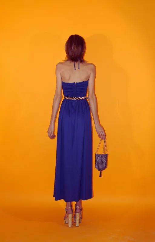 RENT Vintage Blue Prom Dress