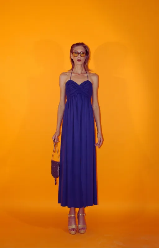 RENT Vintage Blue Prom Dress