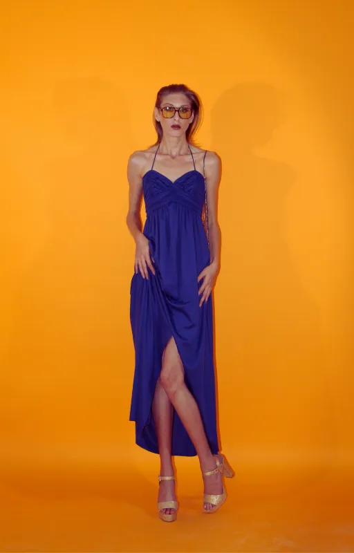 RENT Vintage Blue Prom Dress