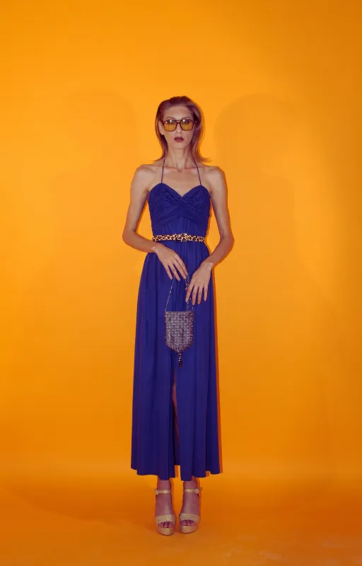 RENT Vintage Blue Prom Dress