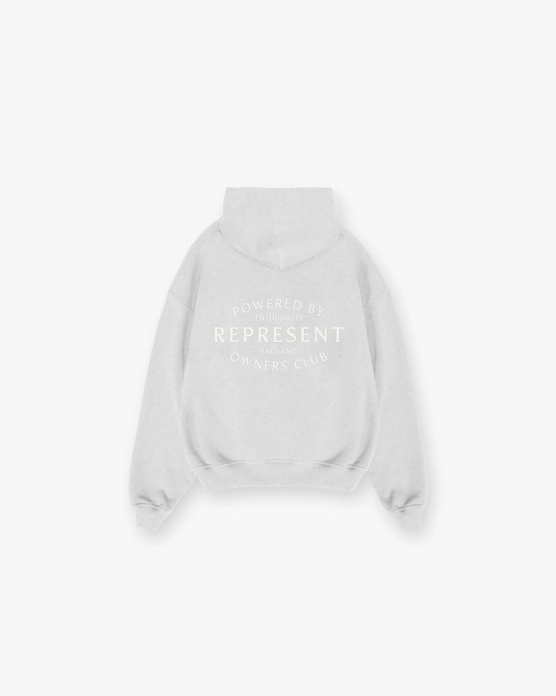 Represent Owners Club Stamp Zip Up Hoodie - Ash Grey