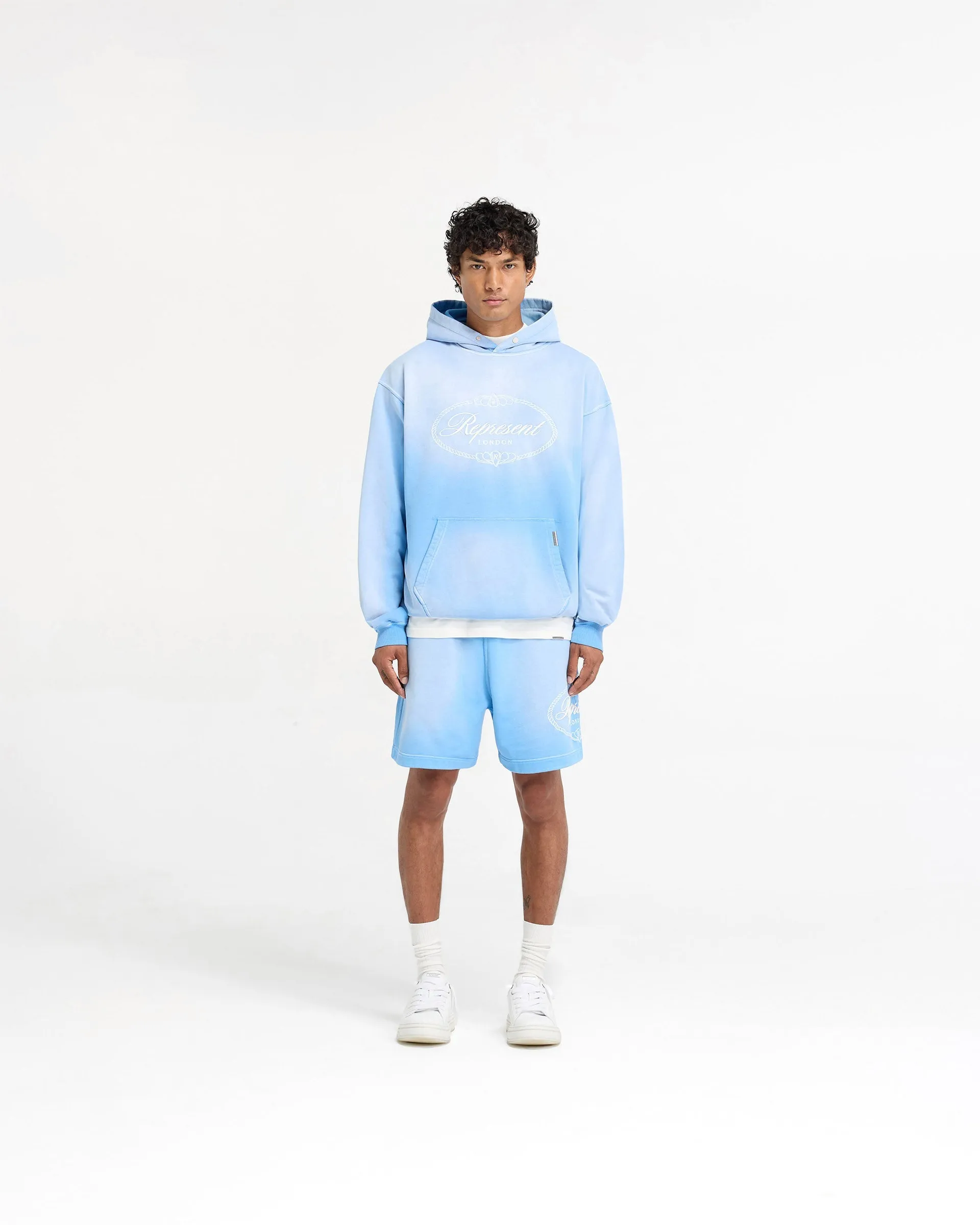 Represent X Harrods Crest Hoodie - Cloud Blue