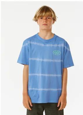 Ripcurl Kids Lost Island Tie Dye Short Sleeve Crew Neck T-Shirt