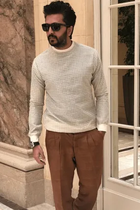 Riteish Deshmukh In Off white  tunic with dark tan trousers