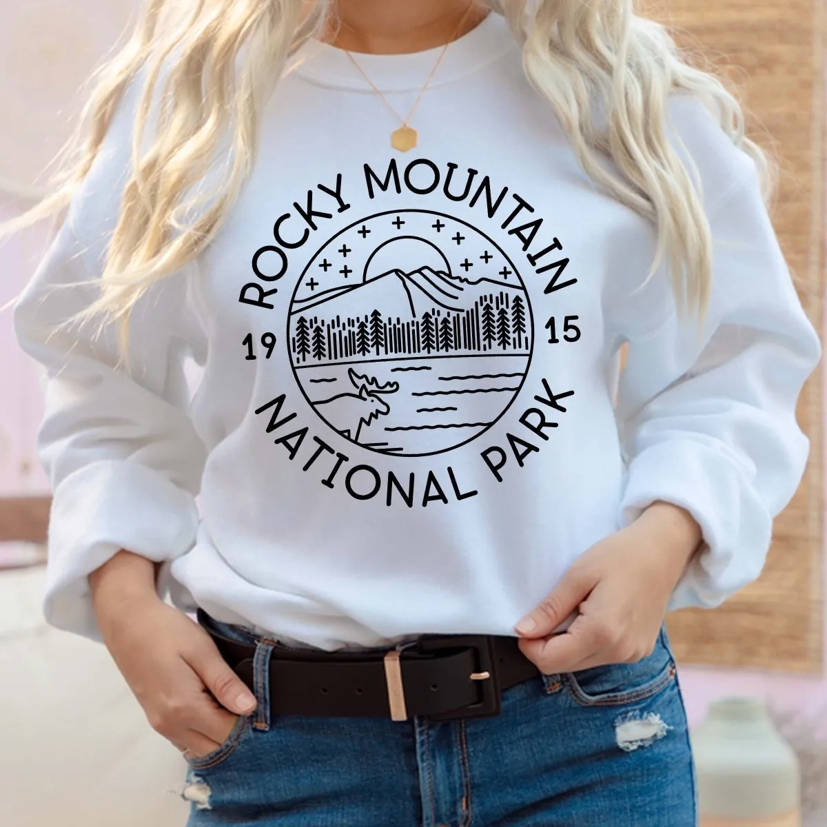 Rocky Mountain National Park Crew Sweatshirt