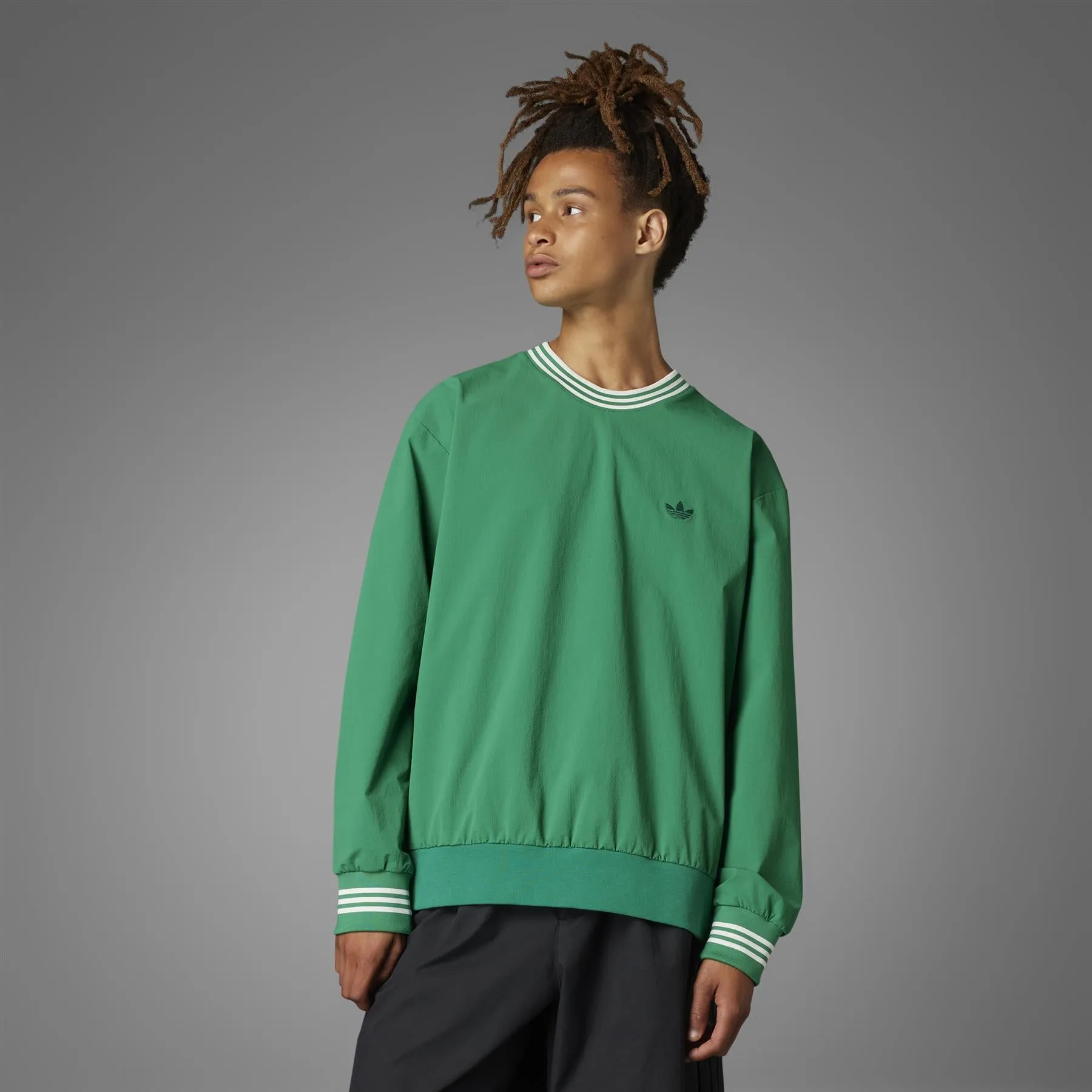 Rolling Links Skate Crew Neck Sweatshirt Green - AW24