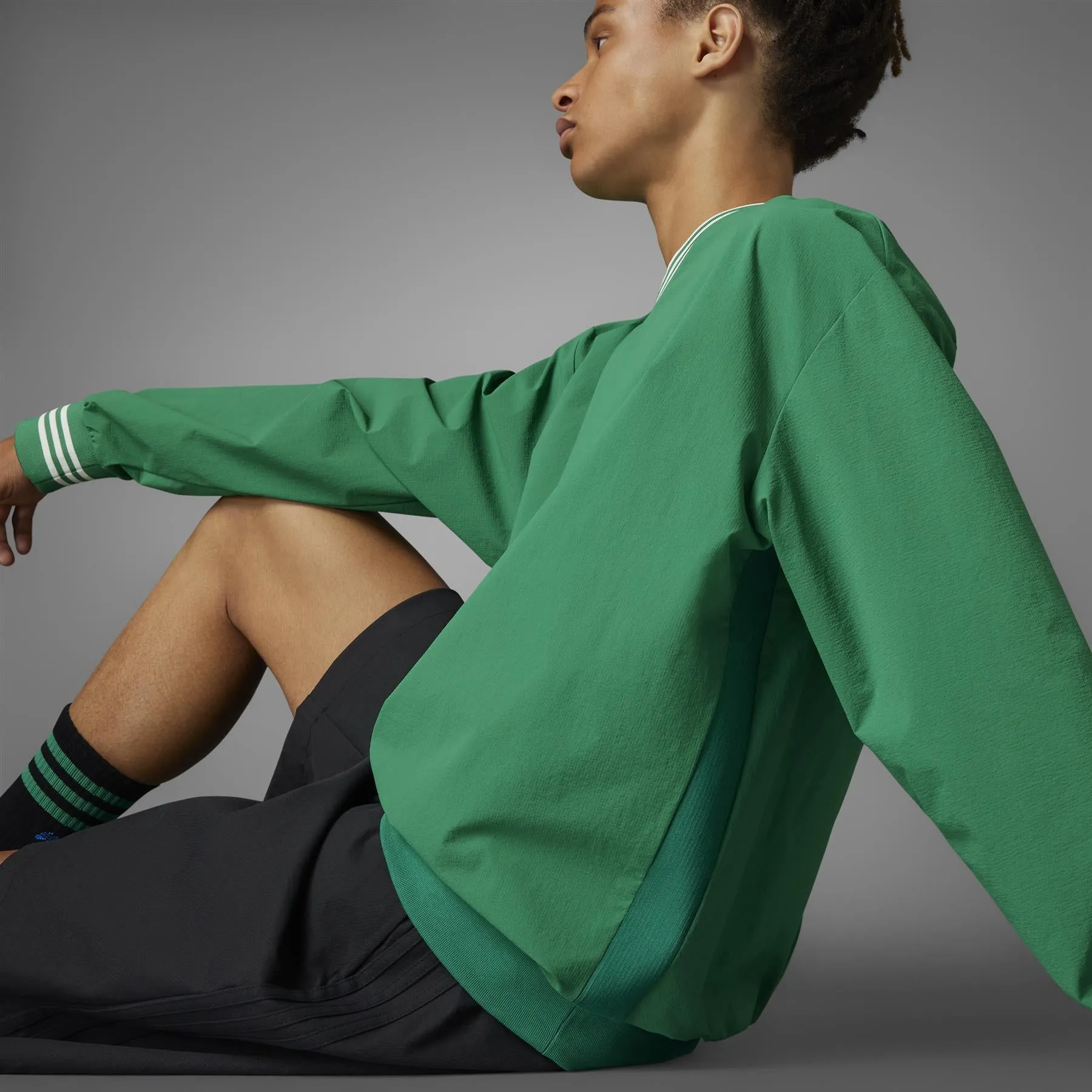 Rolling Links Skate Crew Neck Sweatshirt Green - AW24