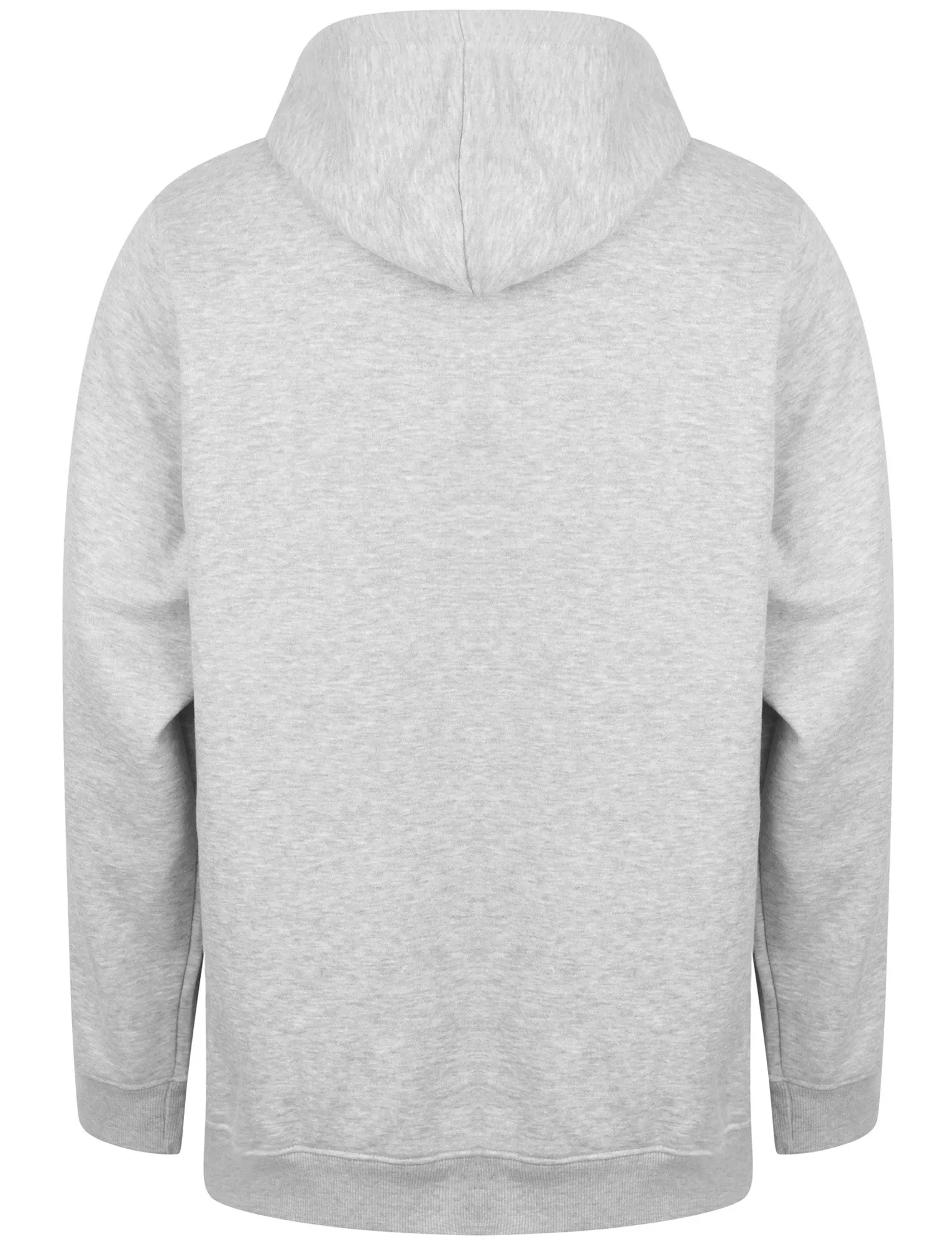 Ryker Brush Back Fleece Basic Pullover Hoodie In Light Grey Marl