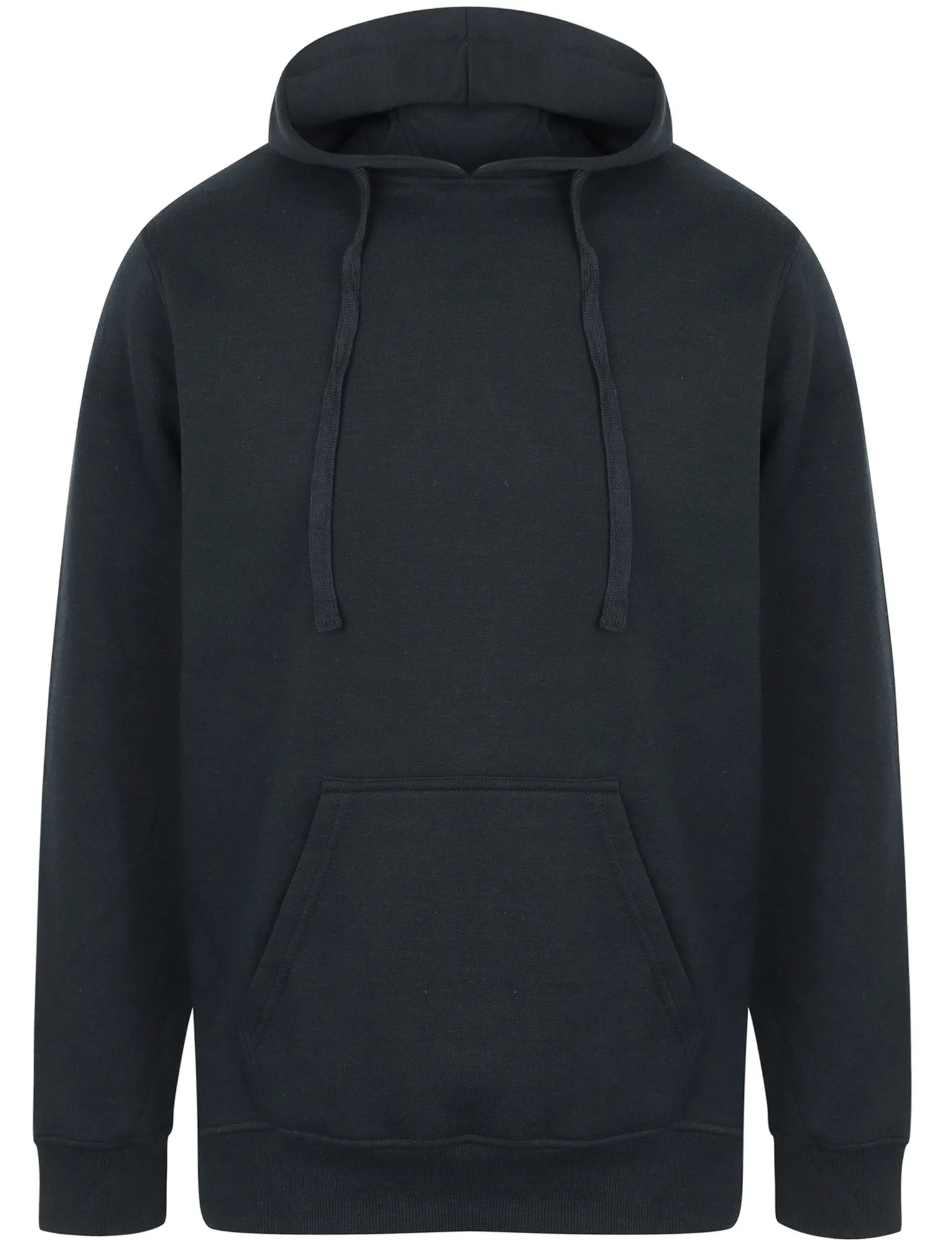 Ryker Brush Back Fleece Basic Pullover Hoodie In Navy