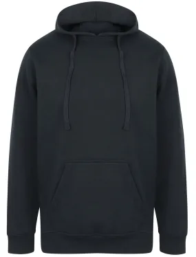 Ryker Brush Back Fleece Basic Pullover Hoodie In Navy