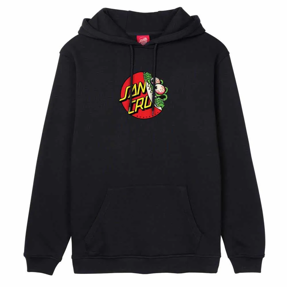 Santa Cruz Beware Dot Front Hooded Sweatshirt Black