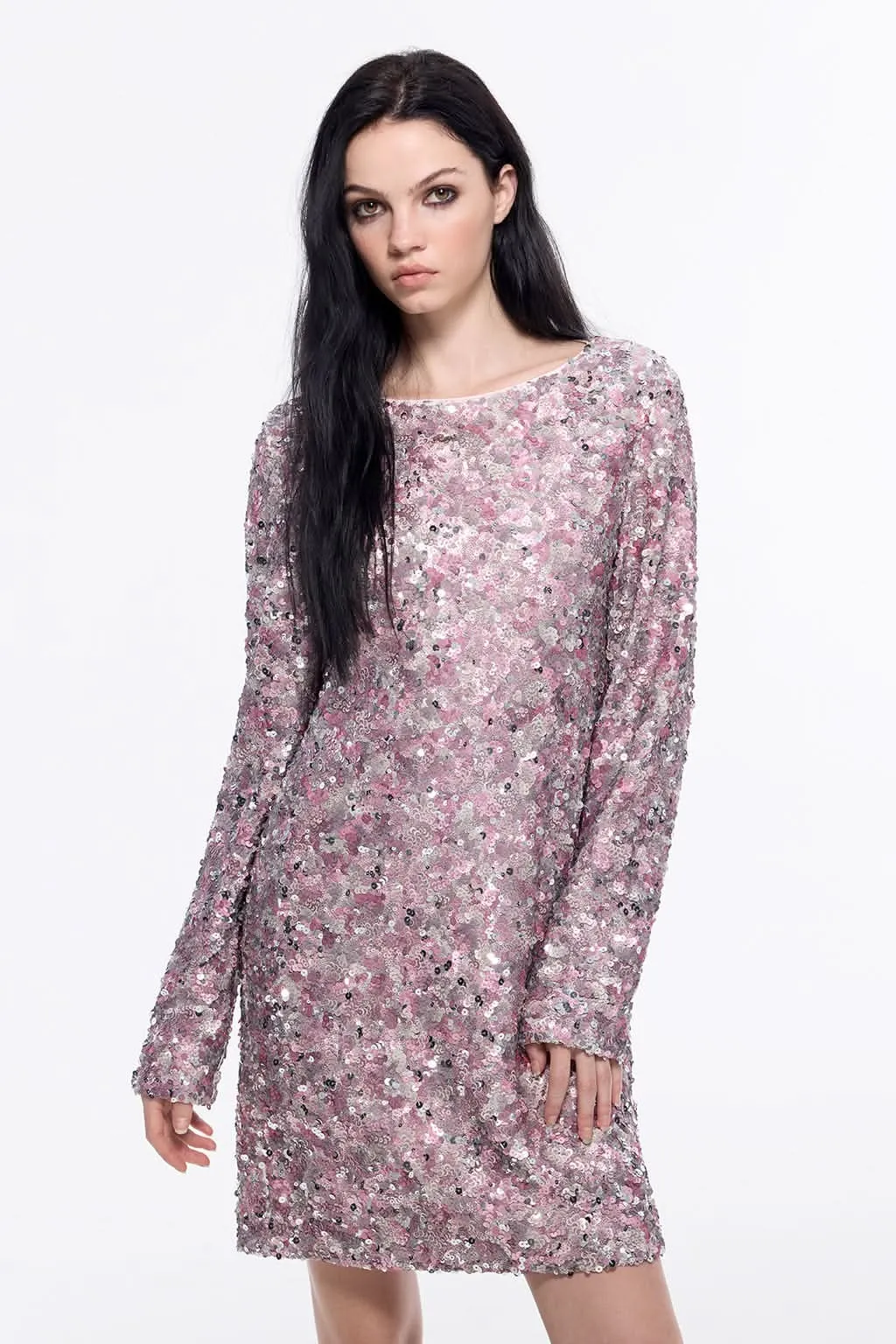 Sequin Embroidered Dress