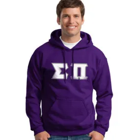 Sigma Pi Hooded Sweatshirt - G185 - TWILL