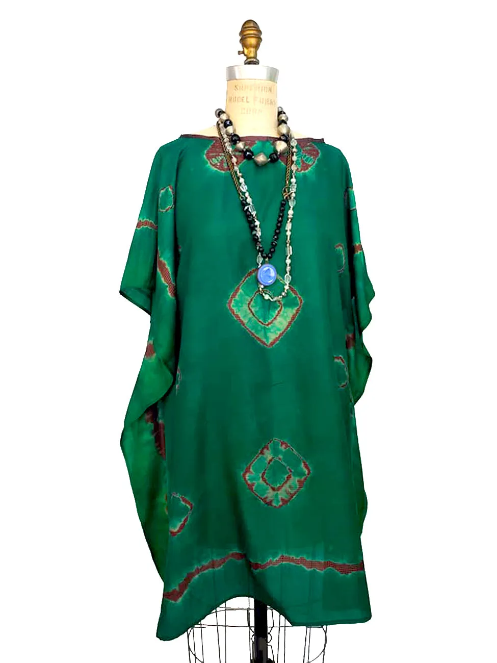 Silk Caftan Almost Famous Collection - Green Acres