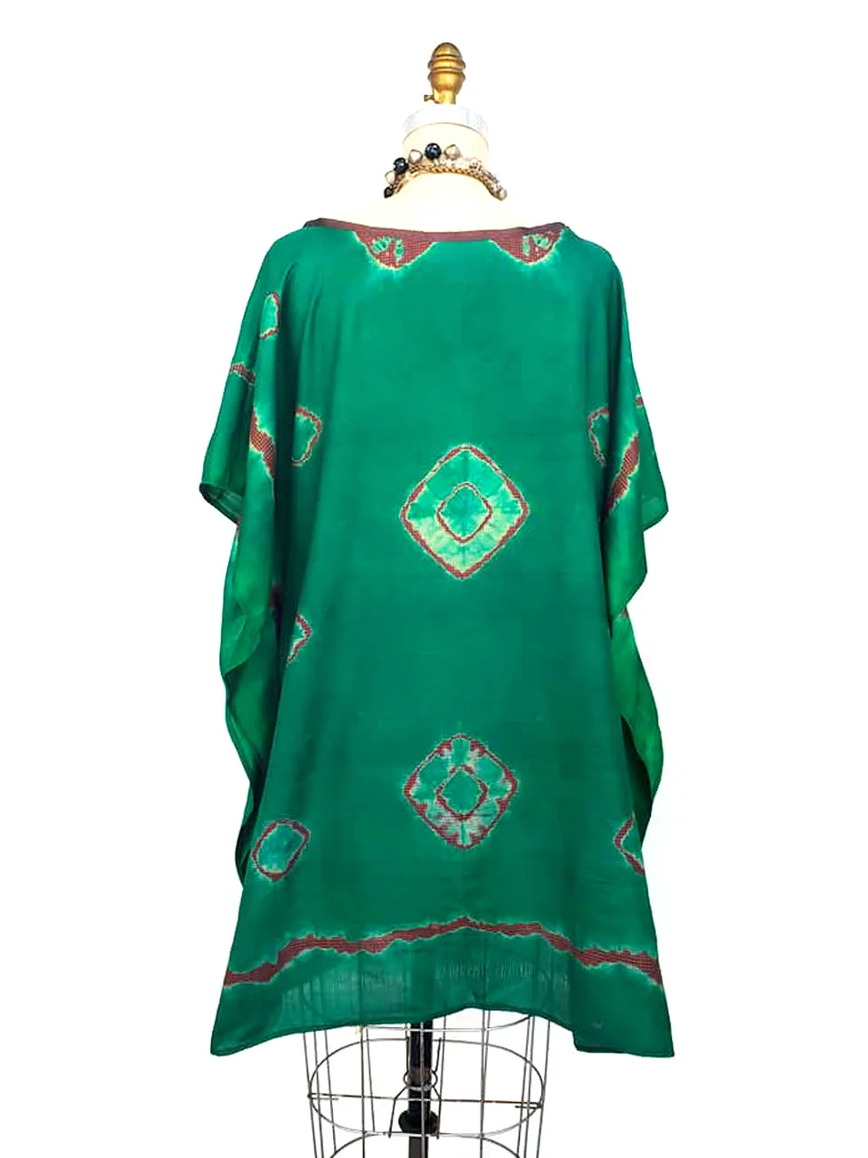 Silk Caftan Almost Famous Collection - Green Acres