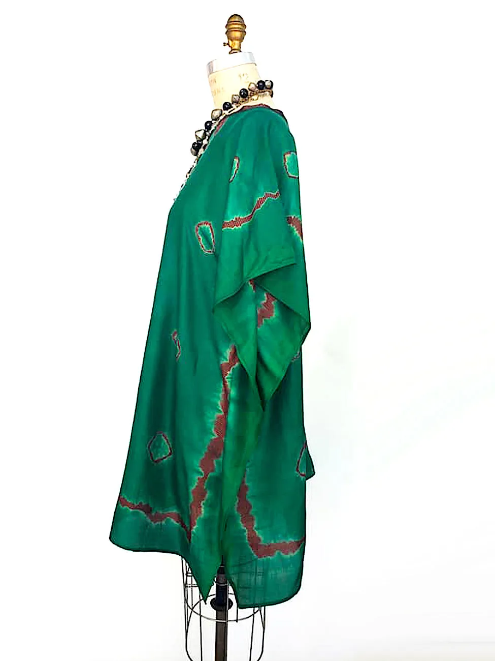 Silk Caftan Almost Famous Collection - Green Acres