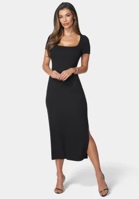 Square Neck Maxi T-Shirt Dress