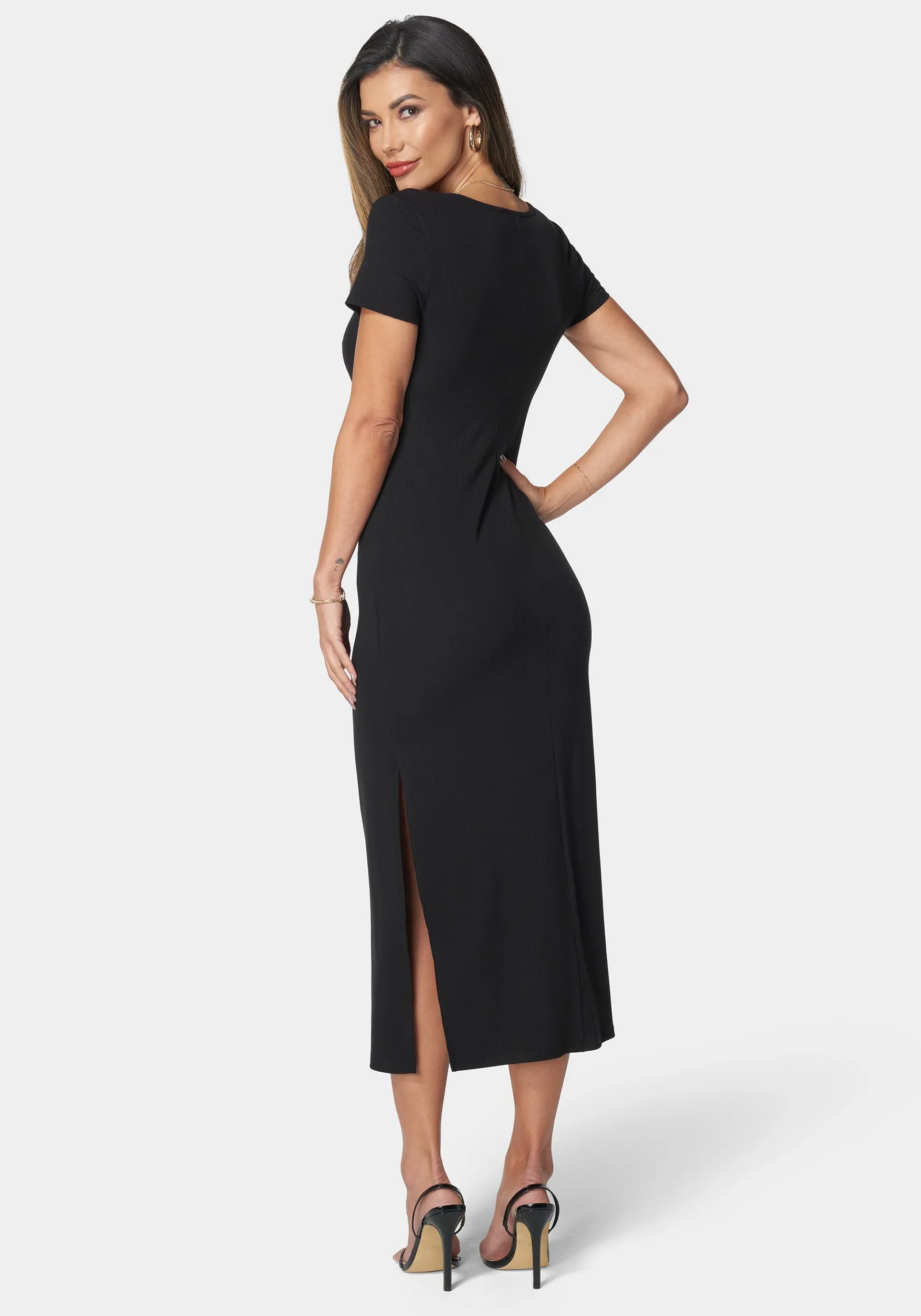 Square Neck Maxi T-Shirt Dress