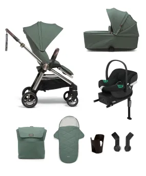 Strada Pushchair Bundle with Aton B2 Car Seat & Base (7 Pieces) - Ivy