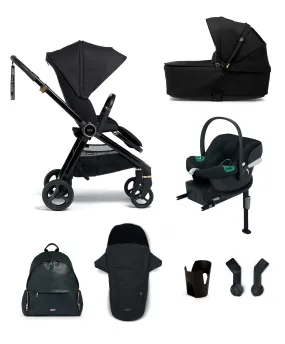 Strada Pushchair Bundle with Cybex Aton B2 Car Seat (7 Pieces) - Black Diamond