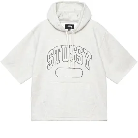 STÜSSY SS BOXY CROPPED HOOD // ASH HEATHER