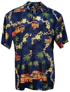 Surfers Paradise Mens Shirt in Navy