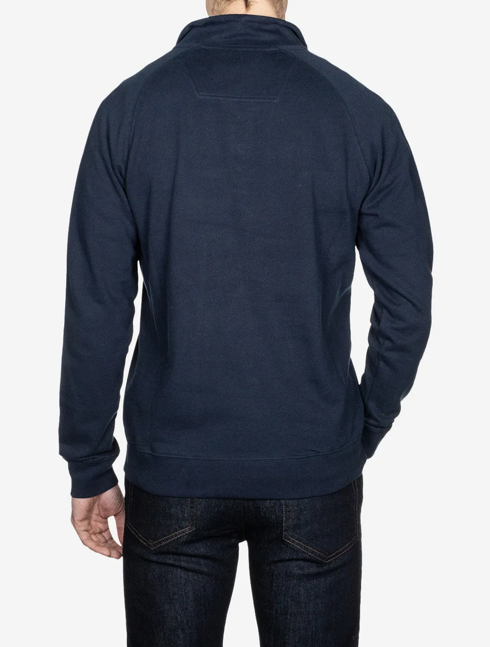 Sweat Half Snap Jumper Navy