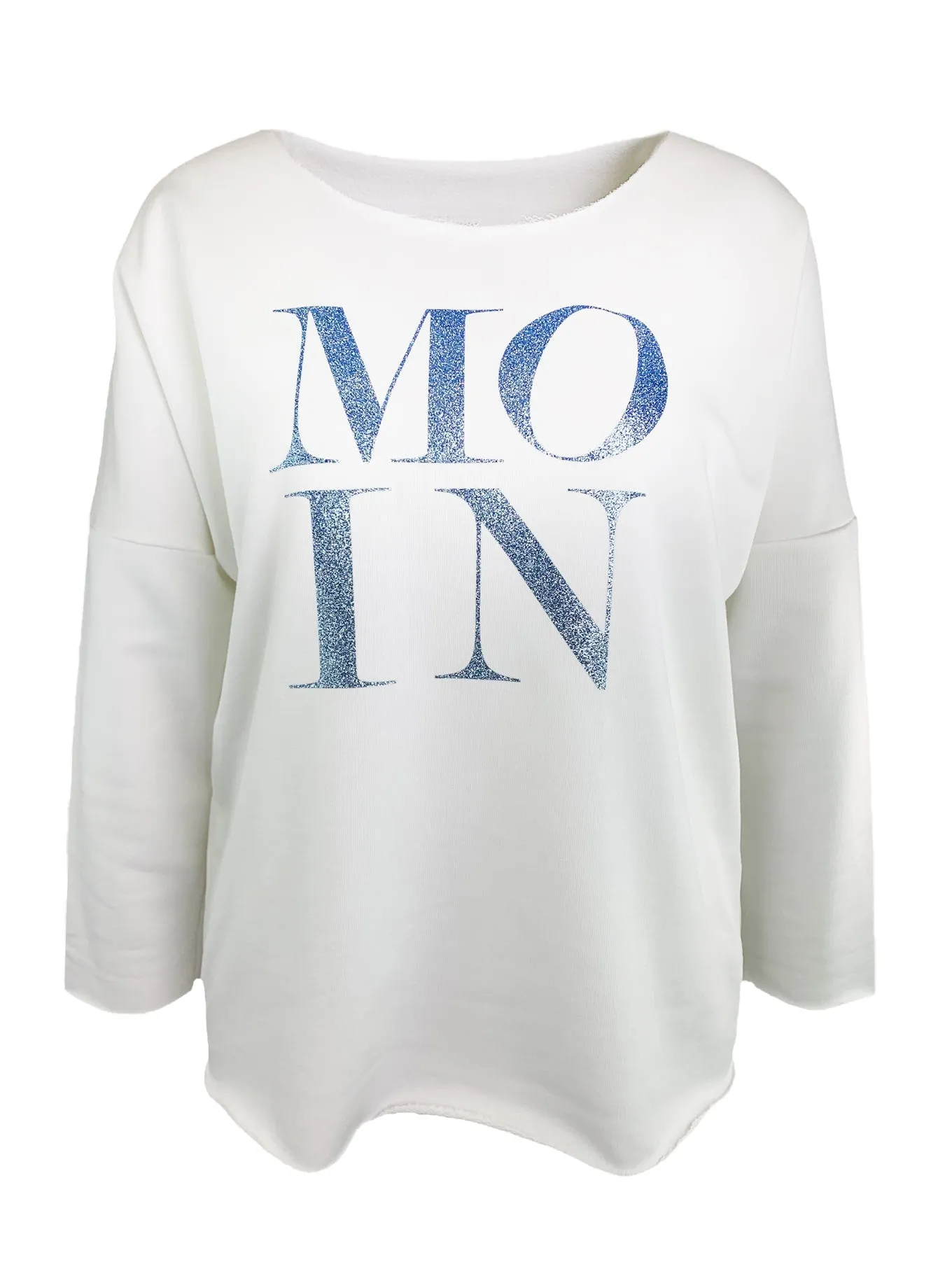 Sweatshirt MOIN white blue