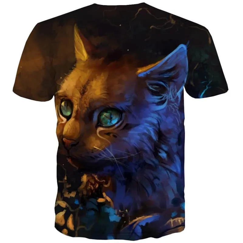 t shirt kitten cat Casual Casual men pet art costume