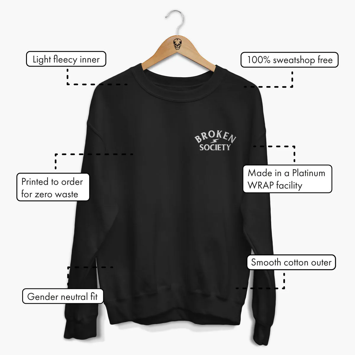 Tattoo Brew Front Print Sweatshirt (Unisex)