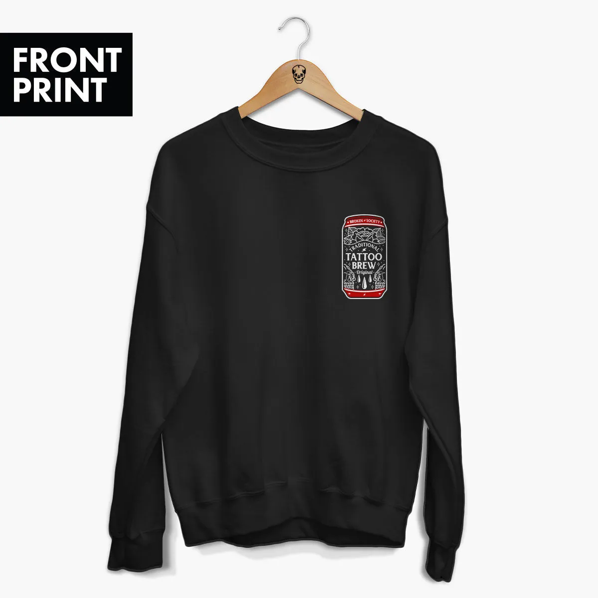 Tattoo Brew Front Print Sweatshirt (Unisex)