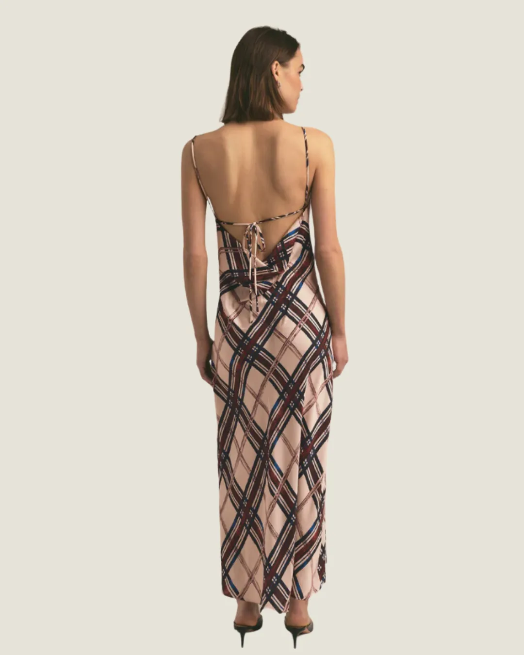 The Kaia Plaid Maxi Dress