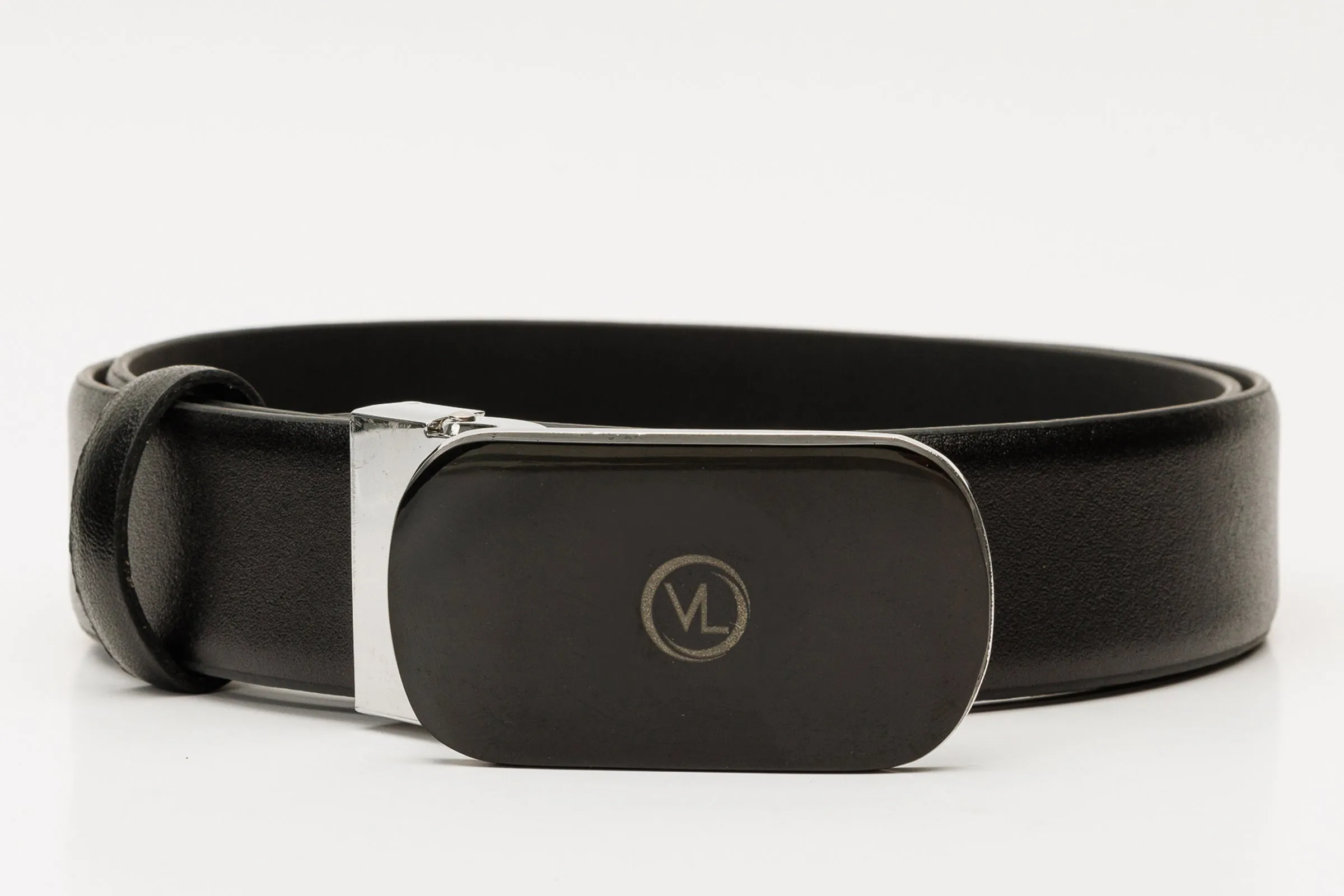 The Marzano Black Color Calfskin  Belt