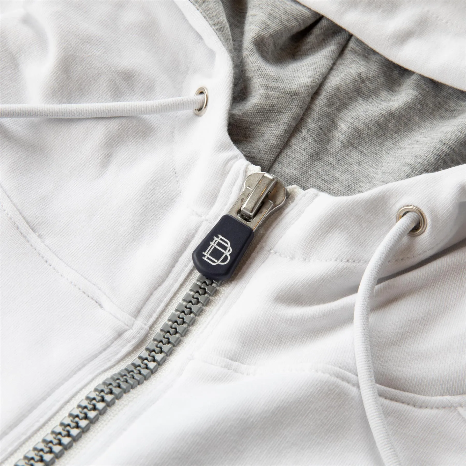 The Proctor Hoodie White/Grey Heather - AW24