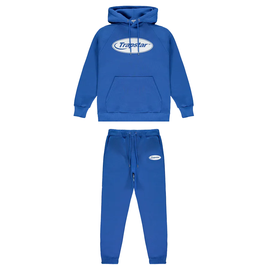 Trapstar Hyperdrive Hoodie Tracksuit - Blue/White